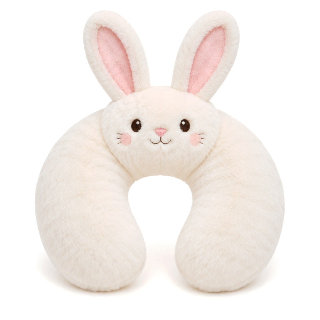 Bunny Neck Pillow — Cream