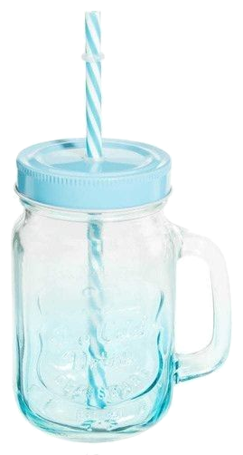 Mason Jar Mug — Blue