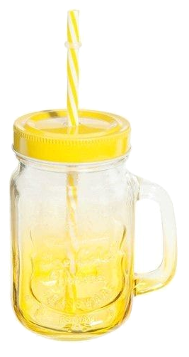 Mason Jar Mug — Yellow
