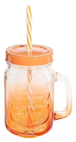 Mason Jar Mug — Orange