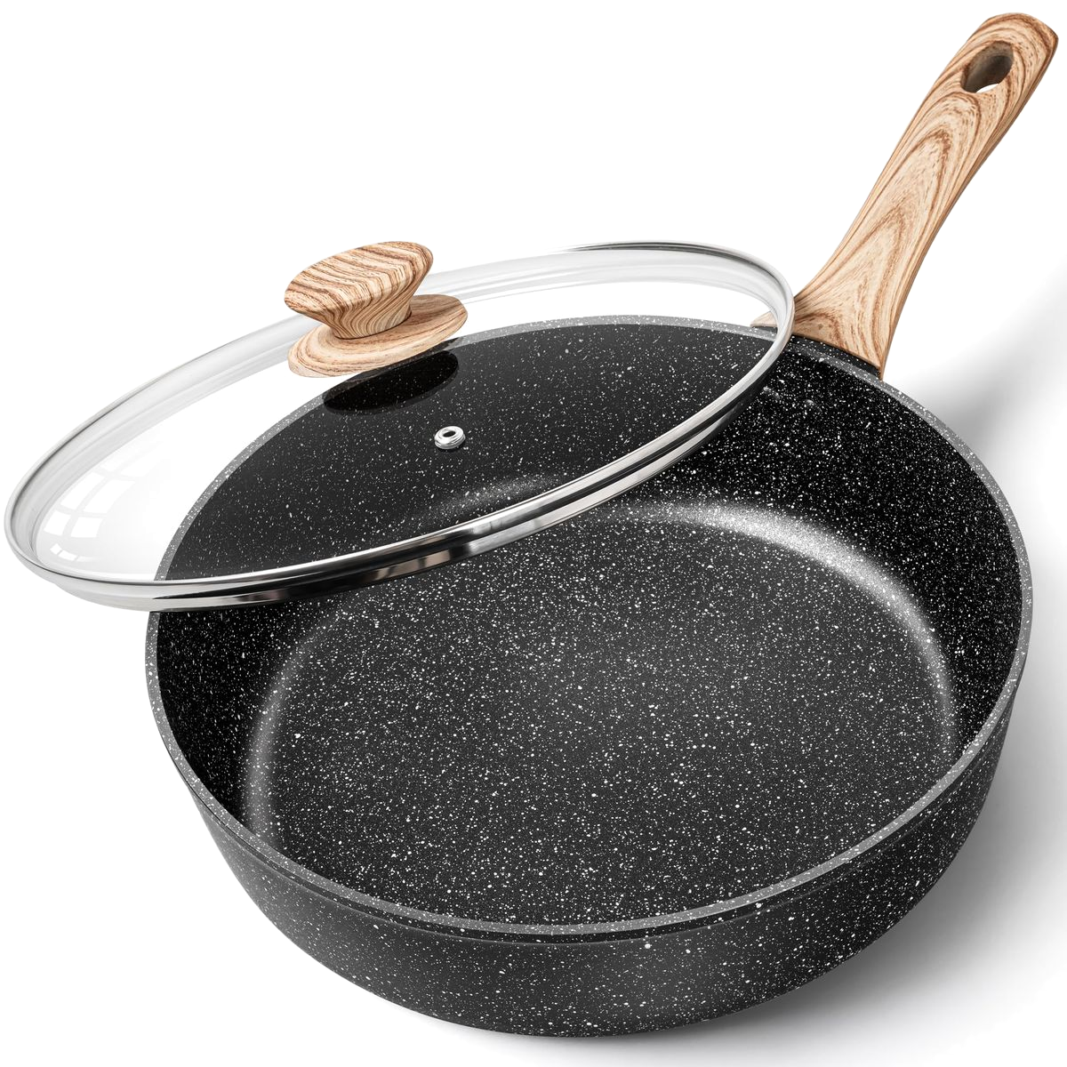 Granite Deep Pan with Lid